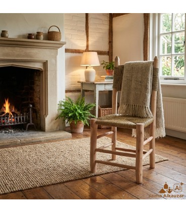 Moroccan Handmade Eucalyptus and Palm Chair | Natural, Durable and Unique