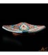 Plato Decorativo Cuadrado - Pintado a Mano - Artesanía Marruecos - Modelo Murabba