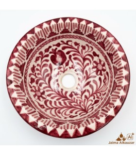 Cópia de Lavabo Baño Árabe Cerámica - Artesanía Granadina - Estilo Fajalauza - Modelo Khedri