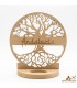 Your name in Arabic or Spanish - Tree of Life Candle Holder - Laser Cut - Isem Model