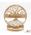 Tu nombre en Árabe o Español - Portavelas Arbol vida - Corte Láser - Modelo Isem