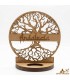 Your name in Arabic or Spanish - Tree of Life Candle Holder - Laser Cut - Isem Model