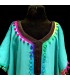 Moroccan Kandora Woman - Djellaba - One Size - Emerald Green Color - Kuratia Model