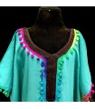 Moroccan Kandora Woman - Djellaba - One Size - Emerald Green Color - Kuratia Model