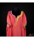 Marocaine Kandora Femme - Djellaba - Taille Unique - Couleur Rose - Modèle kuratia