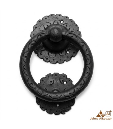 Cópia de Maçaneta Aldrava Rústica Ferragem Artesanal Marroquina Forja - Antigo Estilo Vintage Punho nº6