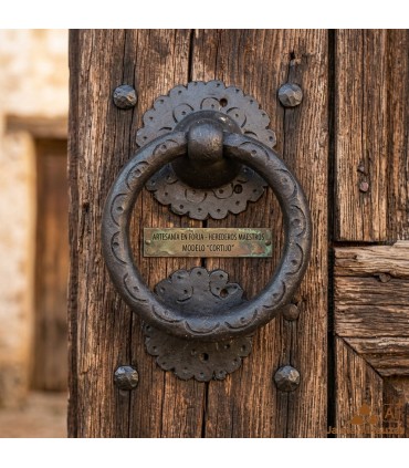 Kopie von Türklopfergriff Rustikale Schmiedearbeiten Marokkanische Handwerkerschmiede - Griff im alten Vintage-Stil Nr. 6