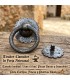 copia di Maniglia a battente per porta rustica in ferro battuto, fucina artigianale marocchina, maniglia in vecchio stile vintag