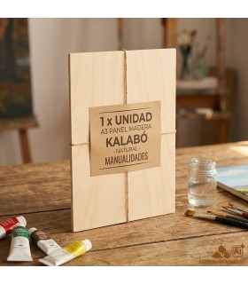 1 Painel de Madeira Kalabó A3 - Placas para Artesanato e Pintura