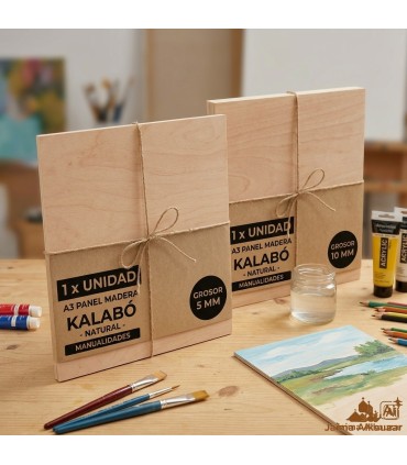 1 Painel de Madeira Kalabó A3 - Placas para Artesanato e Pintura