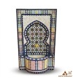 Fuente de Terraza 100 cm o Jardín Mosaico Morisco de Azulejo Zellige Andalusí - Modelo Mulawan Jamil