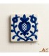 Azulejo Cerámica Marroquí Esmaltado Estilo Andalusí - Estilo Fajalauza Granada - 5 x 5 cm - Artesanal - Modelo 121
