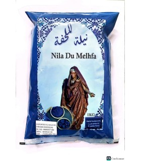 Nila Azul Marroquí en Polvo 1kg | Cosmética Natural para Hammam, Mascarillas Faciales y Corporales | 100% Pura
