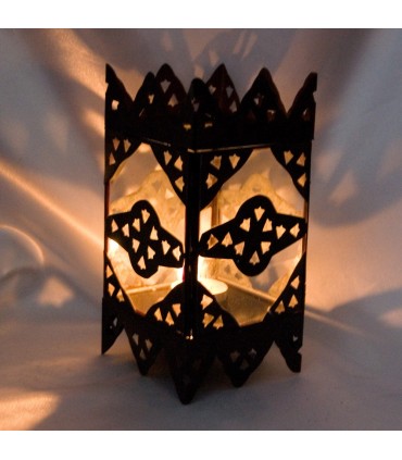 Crystal Tower Candle com Feather - lado da porta