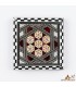 Caja de 6 Posavasos Cuadrados de Taracea Egipcia Artesanal – Mosaico Decorativo Hecho a Mano - Alta Calidad
