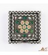 Caja de 6 Posavasos Cuadrados de Taracea Egipcia Artesanal – Mosaico Decorativo Hecho a Mano - Alta Calidad