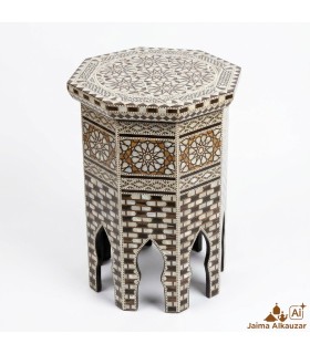 Mesa de Taracea Egipcia Artesanal — Pieza Única con Compartimento Secreto