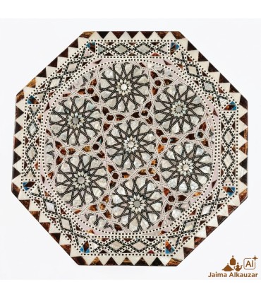 Mesa de Taracea Egipcia Artesanal — Pieza Única con Compartimento Secreto