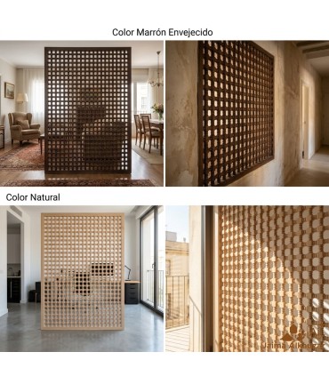 Celosía de Madera Marroquí Artesanal — Elegancia y Tradición