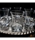Set 6 Verres à Thé Turc Zujaj en Verre Trempé avec Soucoupes