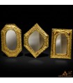 Set of 3 Brass Mirrors - Vintage - SAGUIRUN