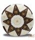 Arabian Puff Leather 100% - Brown Moroccan Handicraft - Model Laun Bunni