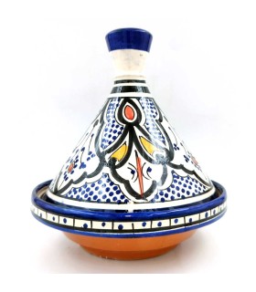 Authentic Moroccan Ceramic Tajine - Asfi Tetuan Kabir 22cm