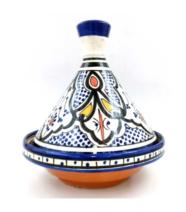 Authentic Moroccan Ceramic Tajine - Asfi Tetuan Kabir 22cm
