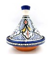 Tajine Marocain en Céramique Peinte - Artisanat Asfi Modèle CEUTA WASAT: Authentique et Exquis!