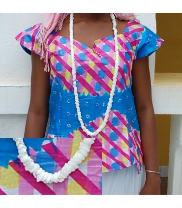 Collar Africano Conchas - Diseño Etnico - Artesano - Modelo 1