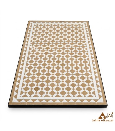Mesa de mosaico zellige Oujda 140x80 cm | Artesanía Marroquí