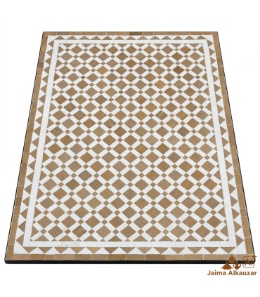 Mesa de mosaico zellige Oujda 140x80 cm | Artesanía Marroquí