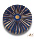 Mesa Auxiliar Marroquí de Madera y Resina Azul – Artesanal – 41 × 51 cm - Modelo Armilat