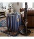 Mesa Auxiliar Marroquí de Madera y Resina Azul – Artesanal – 41 × 51 cm - Modelo Armilat