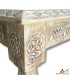 Mesa de centro madera cedro envejecida estilo marroquí 125x75