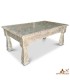 Mesa de centro madera cedro envejecida estilo marroquí 125x75