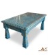 Mesa de centro madera cedro envejecida estilo marroquí 125x75