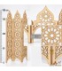 Biombo Madera Calada - Celosía Arabe - Modelo Alkauzar  - 180 cm