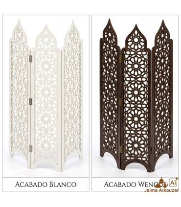 Biombo Madera Calada - Celosía Arabe - Modelo Alkauzar  - 180 cm
