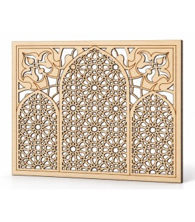 Generalife Arab Lattice Miniature - Okoume Wood