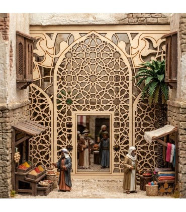 Miniatura Celosía Árabe - Corte Láser de Alta Precisión