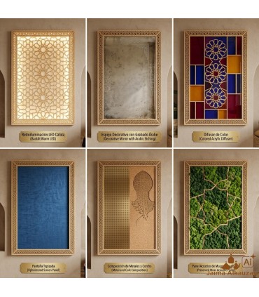 Arabic style wooden lattice model Alhambra