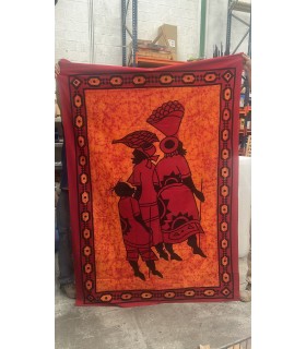 Tela Algodon India - Fiesta Hakuna Matata Africana Rústica -Artesana-140 x 210 cm