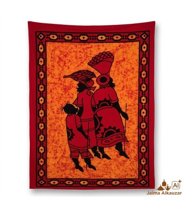 Stoff Baumwolle-Indien-Party afrikanische 2 - hand-in Handarbeit-210 x 240 cm
