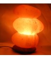 Lampe Steine poliert - Natur - Salz Himalaya-River - Neuheit