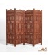 Biombo de madeira teca vermelha 4 folhas | Elegancia e design