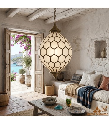 Farol Artesanal - Decoracion Arabe - Chili Out - Modelo Nahel + Instalación