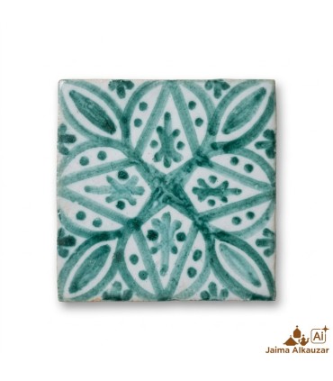 Cópia de Azulejo Andalusí - Zellige Mosaico Nazari - 10 x 10cm - Artesanal - Modelo 07