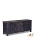 Cómoda de madera envejecida estilo amazig marroquí - 142 cm