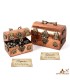 Set di 3 Bauli in Rame Decorativi - Design Elegante e Pratico